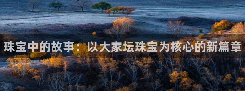 天宏娱乐涛涛：珠宝中的故事：以大家坛珠宝为核心的新篇章
